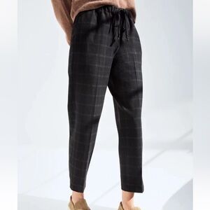 The Group Babaton Aritzia Plaid Jimmy Pants High Rise